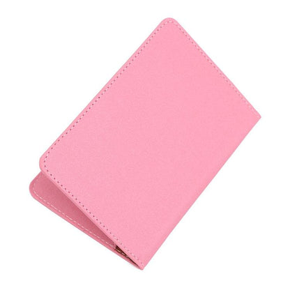 Khaki Frosted Pu Multi Card Passport Holder For Travel Abroad