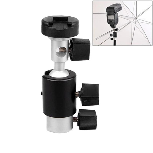 Black D-Type Flash Light Stand Bracket - Compact Design