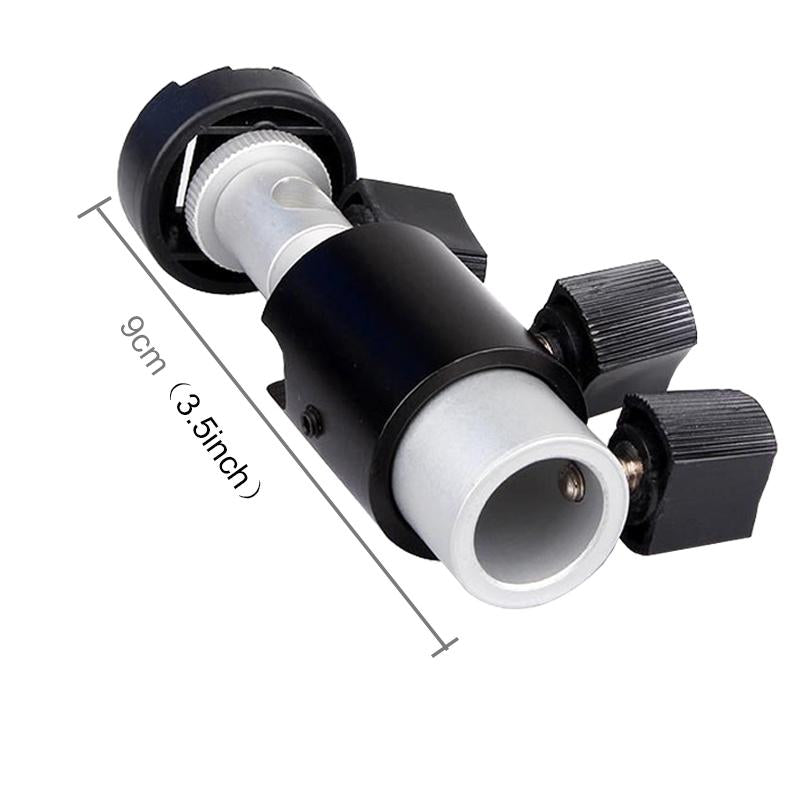 Black D-Type Flash Light Stand Bracket - Compact Design