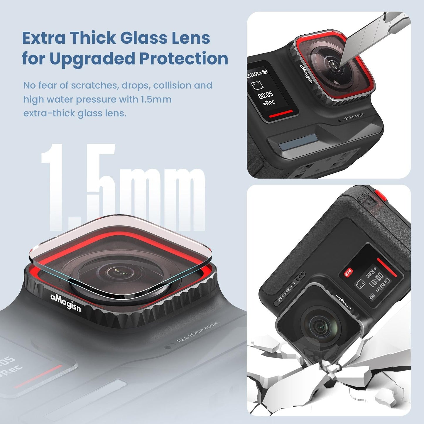 Waterproof Protective Goggles for Sports Camera - Magisn - For Insta360 Ace Pro Cpl