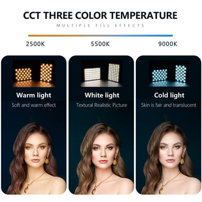 Rechargeable Clip Fill Light - 60 Leds 3 Light Modes Front & Back Clip a Type Blue - B Type Blue