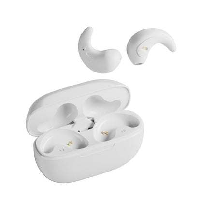 Bluetooth Earphones with Charging Case for Restful Sleep - White Wihout Silicone Case