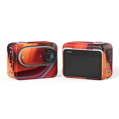 Carbon Fiber Style Body Sticker for Insta360 Go 3 Action Camera - Graffiti