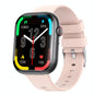 2.1 Inch Screen Smart Watch With Blood Sugar / Blood Oxygen Monitoring / Sos Alarm / 100+ Sports Modes - Black 3-Bead Steel - Black Pink
