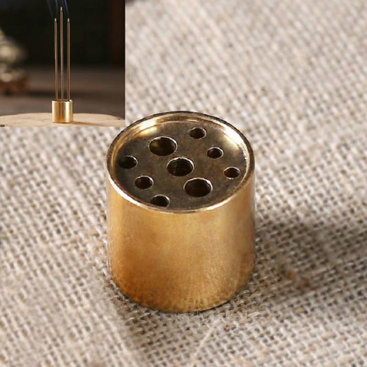 Medium Copper Nine-Hole Incense Stick Plate Burner - Set Of 5
