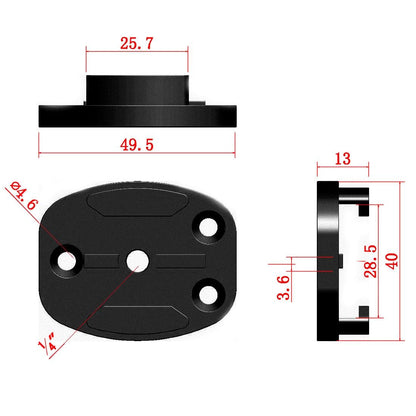 Aluminum Quick Release Tripod Mount For Sports Camera - 4 Holes