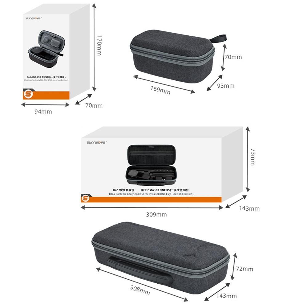 Panoramic Camera Storage Set for Dji Insta360 one Rs 1 Inch with Bag