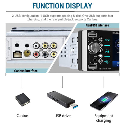 5.1 Inch Ips Capacitive Carplay Player + 4 Light Camera - A2905