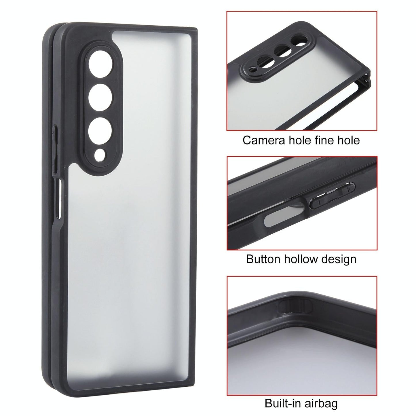 For Samsung Galaxy Z Fold4 5G Matte Tpu Pc Case