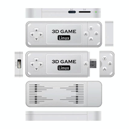 Portable 2.4G Wireless Game Console - 4K Hd Linux Stick - 128G Storage - 128G 10000+ Games