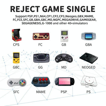 Portable 2.4G Wireless Game Console - 4K Hd Linux Stick - 128G Storage - 128G 10000+ Games