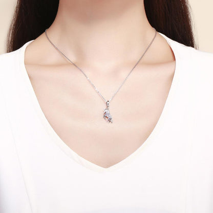 925 Sterling Silver Unicorn Diy Beaded Bracelet Necklace Set Pendant Beads Style - Bead + Necklace