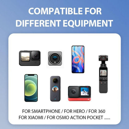 Flexible Neck Mount for Gopro and Smartphones - Compatible with Action Cameras