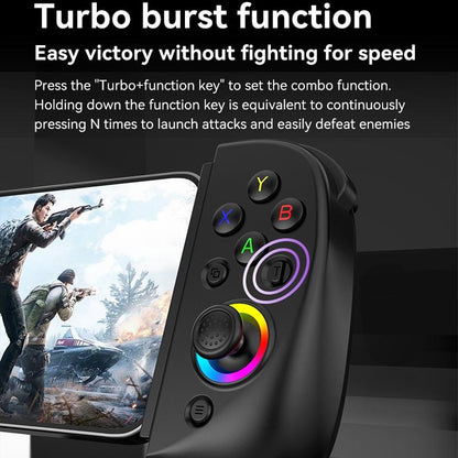 Vibration Grip Wireless Gamepad for Mobile and Pc - White