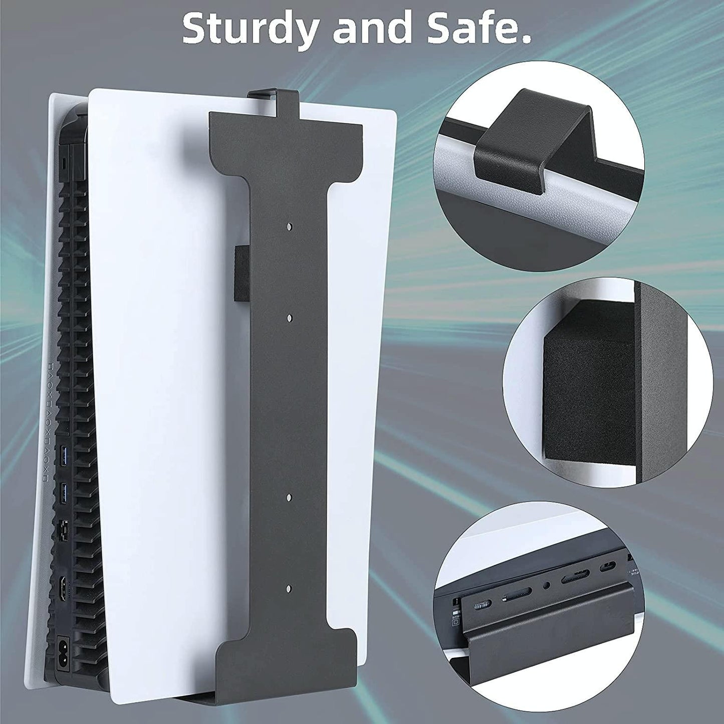 Universal Wall Mount for Ps5 Console - no Headset Handle Included - Excluding Headset Handle Bracket