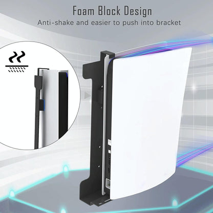 Universal Wall Mount for Ps5 Console - no Headset Handle Included - Excluding Headset Handle Bracket