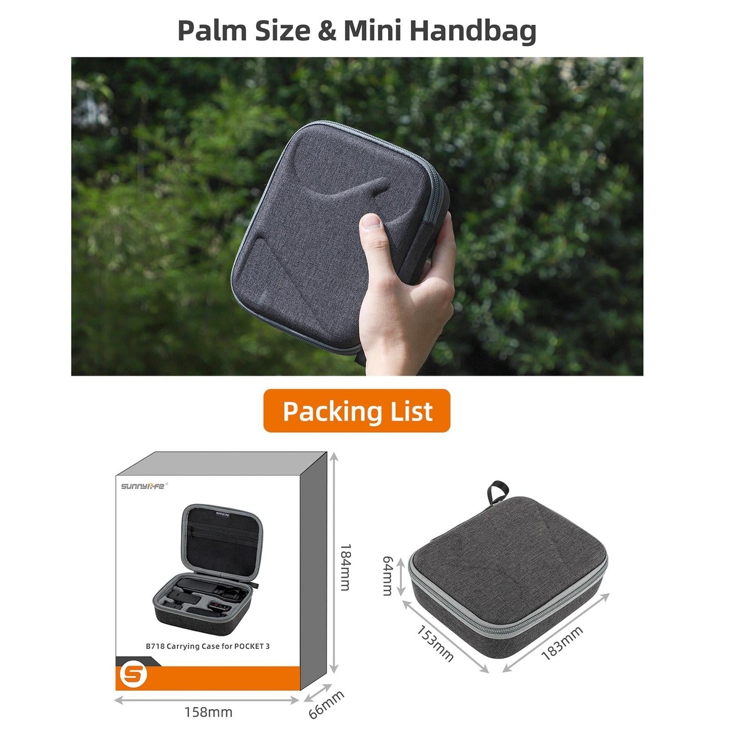 Portable Storage Case For Dji Pocket 3 - Complete Protection For Travel - Standard Set Bag