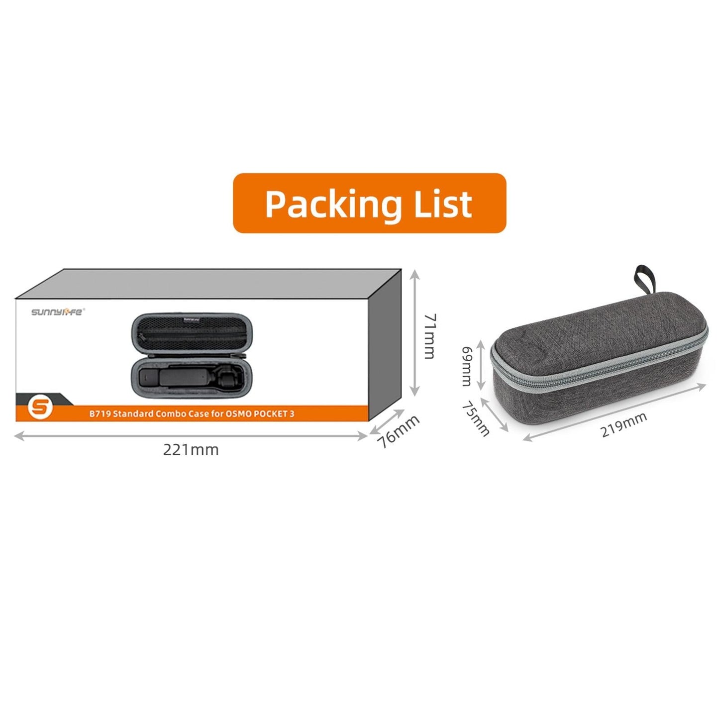 Portable Storage Case For Dji Pocket 3 - Complete Protection For Travel - Standard Set Bag