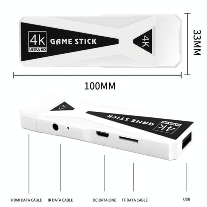 Portable 3D Game Console For Psp Tv Stick - Retro Wireless Gamepad - 128G - 128G