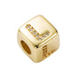 Brass Micro Inlaid Couple Red String Diy Bracelet Style - L