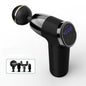 20-Speed Electric Shock Muscle Massage Gun With Lcd Screen - Black