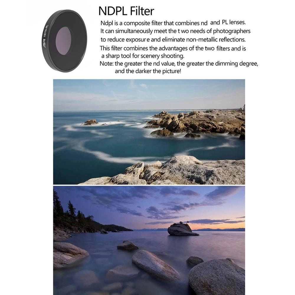 4-In-1 Lens Filter Set For Dji Action 3 - Nd8Pl Nd16Pl Nd32Pl Nd64Pl