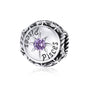 925 Sterling Silver Zodiac Zircon Bead Bracelet / Necklace Set Pisces Style - Pisces