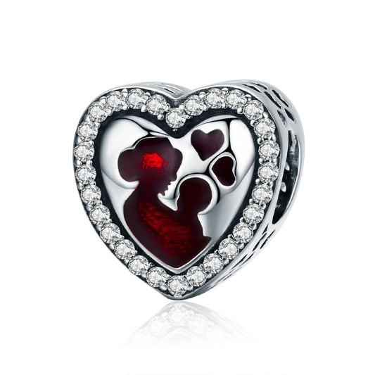 925 Sterling Silver Mother'S Love Bead Bracelet Accessory