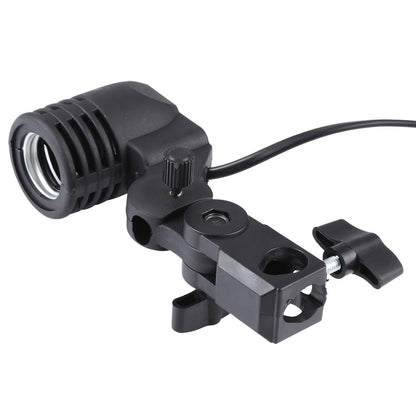 Studio Light Mount Stand With E27 Ac Socket And Umbrella Holder In Black