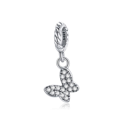 925 Sterling Silver Butterfly Pendant For Bracelet Or Necklace