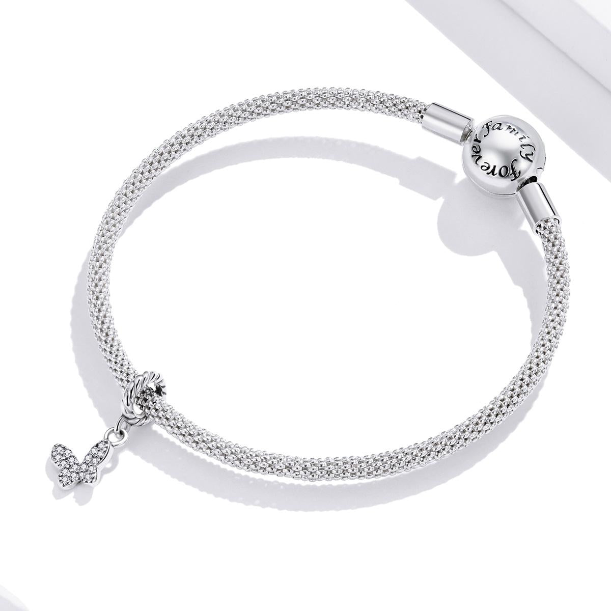 925 Sterling Silver Butterfly Pendant For Bracelet Or Necklace