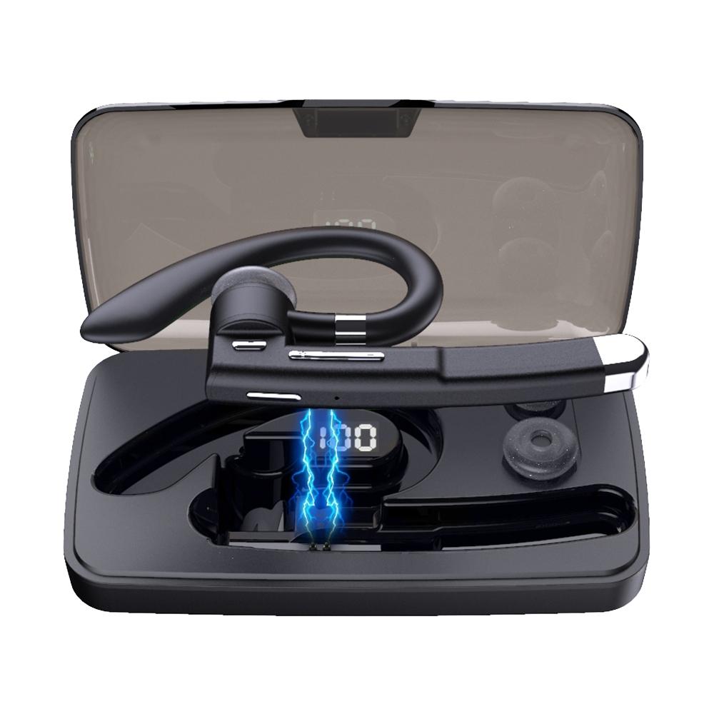 Rotatable Bluetooth Earphone with Charging Box & Digital Display
