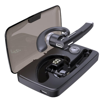 Rotatable Bluetooth Earphone with Charging Box & Digital Display