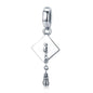 925 Sterling Silver Bachelor Cap Pendant For Bracelet Or Necklace