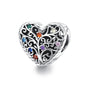 925 Sterling Silver Tree Of Life Zircon Bead Bracelet / Necklace Set