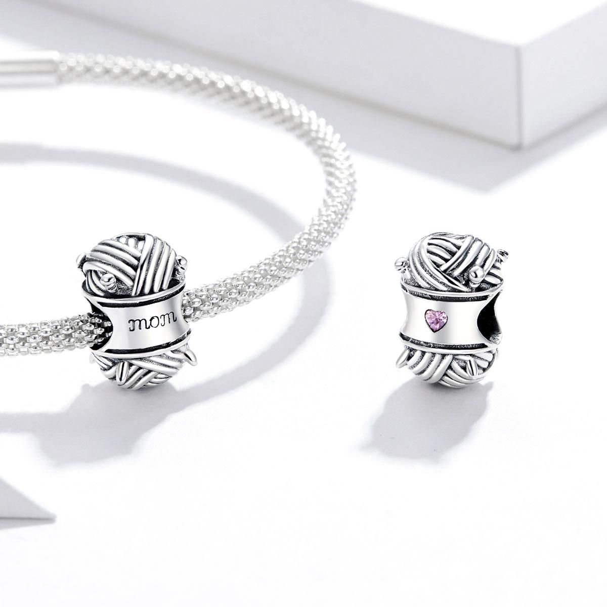 925 Sterling Silver Knitting Bead Bracelet / Necklace Accessory