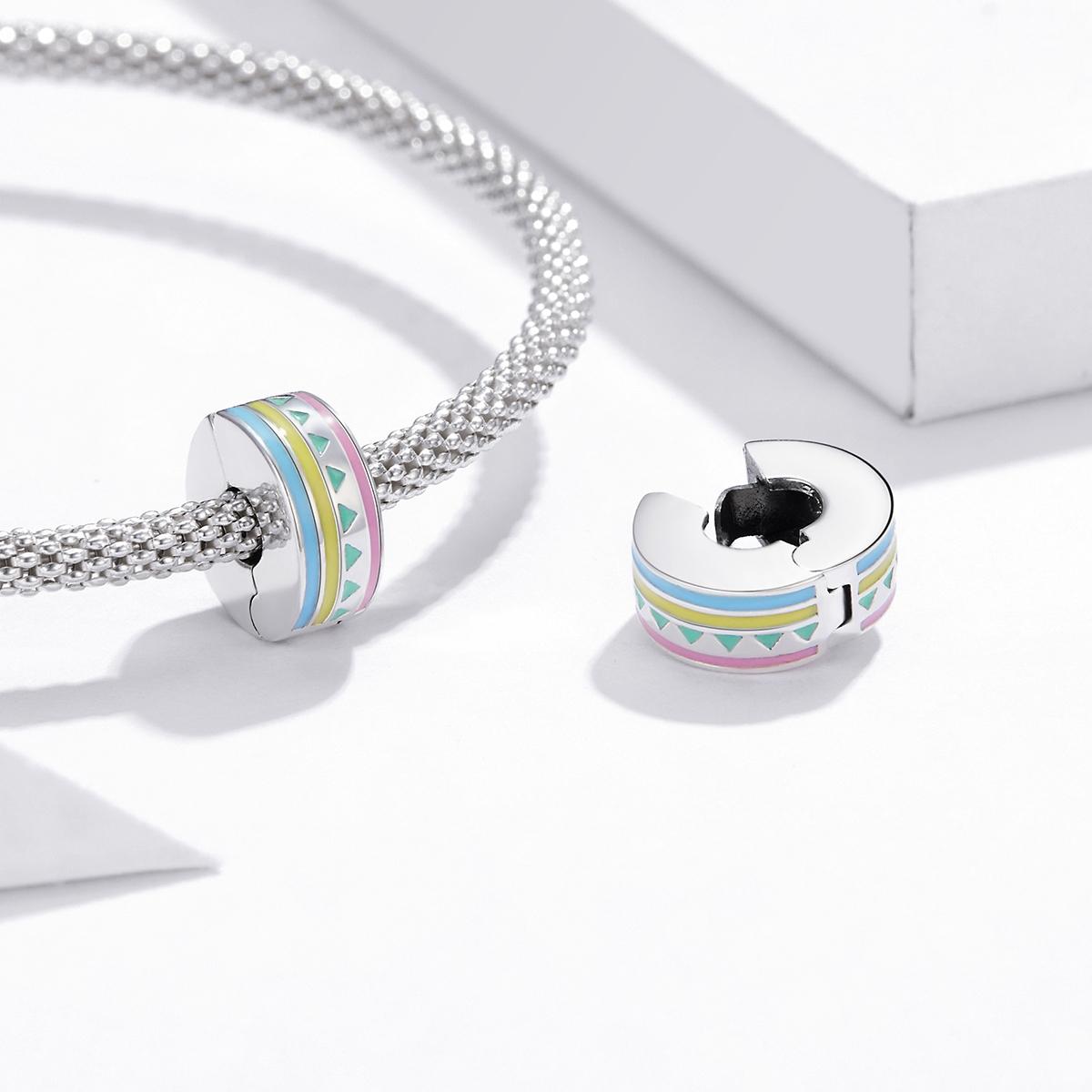 925 Sterling Silver Colorful Beaded Diy Jewelry Set