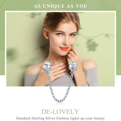 925 Sterling Silver Safety Chain Cute & Versatile