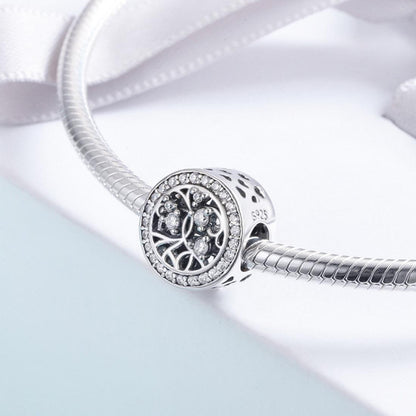 925 Sterling Silver Tree Of Life Beaded Bracelet