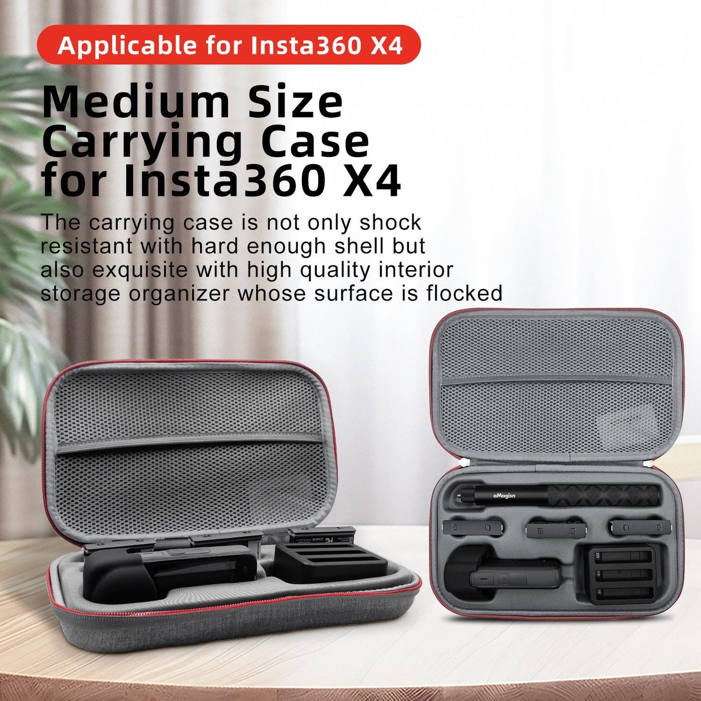 Amagisn Storage Bag For Insta360 X4 - Protective Clutch Case