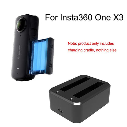Insta360 X3 Dual Charger for Panoramic Camera Batteries