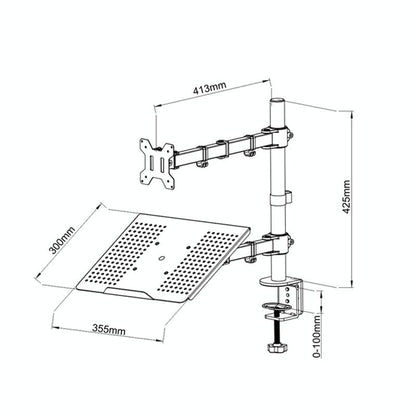 Rotatable Dual Screen Laptop Stand for Desktop