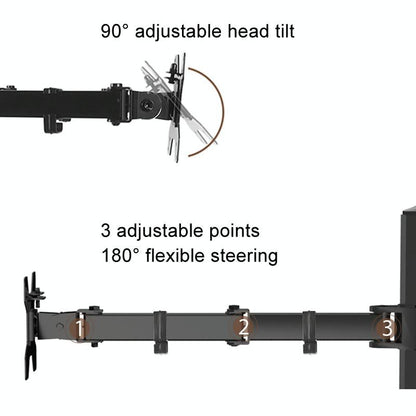Rotatable Dual Screen Laptop Stand for Desktop