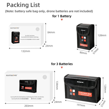 Explosion-proof Battery Bag for Evo Lite - Black