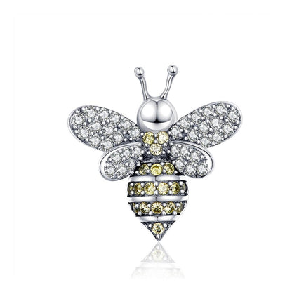 925 Sterling Silver Bee Bracelet Diy Beaded Accessory