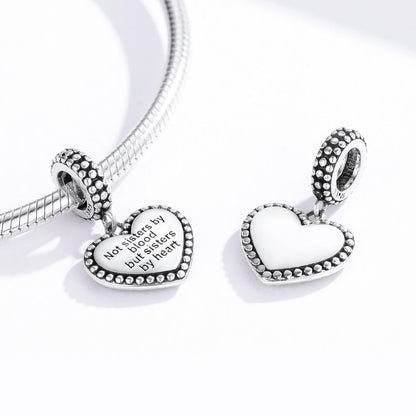 Retro Heart Charm For Diy Bracelets