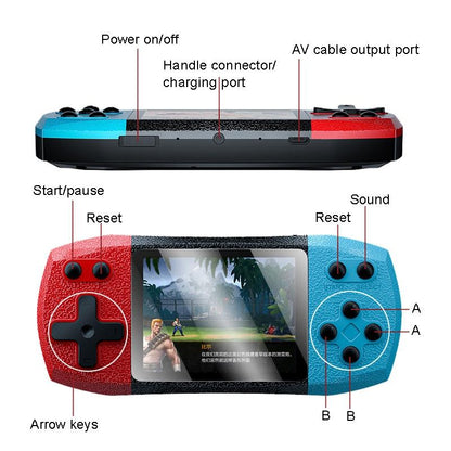 Large Screen Pocket Console - 620 Games - Single Player - Black