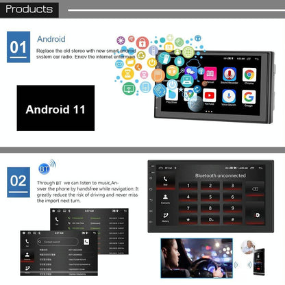 9 Inch Android Wifi Car Navigation Player 2 + 32G Reversing Video Standard + 12Lights Camera