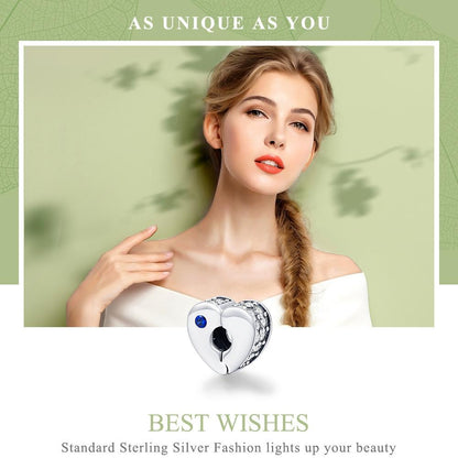 925 Sterling Silver Diy Bracelet Accessories Heart Shaped Beads