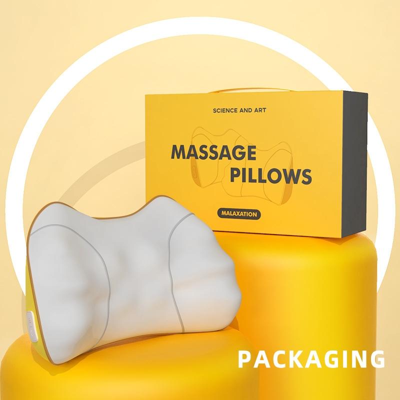 Portable Lumbar And Neck Massager For Car Gray Charging Model - Charging Model Yellow